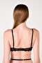 Gartered Cupless Rubber Detailed Bra Set - 8
