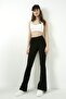 Women's Black High Waist Flared Leg Leggings 20kty574k103 - 3