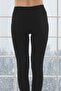 Women's Black Thermal Hooded Seamless Tights 1302 - 3