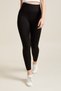 Women's Black High Waist Steel Knitted Leggings [3848] - 2
