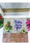 New Year Pine Tree Door Mat Decorative Door Mat Outdoor Door Mat Home Door Mat
