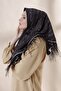 وشاح بشعار الريش - أسود - 2