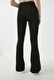 Women's Black High Waist Flared Leg Leggings 20kty574k103 - 5