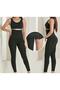 Women's Black High Waist Shaping Corset Leggings - 3