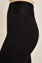 Women's Black High Waist Steel Knitted Leggings [3848] - 5