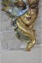 Venice Carnival Mask Polyester Gold- Handmade- Small Size - 2