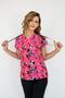 Pink Panda Pattern Surgical Doctor Nurse Hospital Cook Lycra Jersey Bottom Top Suit - 5