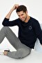 Navy Blue Men's Sweatshirt G021Sz082.000.1385138