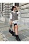 سترة تريكو منقوشة بنقشة Houndstooth للسيدات - 3