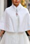 Bridal Etol Cloak Fur Jacket Off White - 4