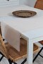 عبوة من قطعتين من الكتان القطني العادي من Natural Runner مقاس 40x80 سم