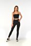 Black High Waist Recovery Steel Knitted Leggings