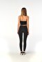 Black High Waist Recovery Steel Knitted Leggings - 6