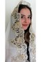 French Guipure Lace Mevlüt Shawl, Chiffon Shawl Scarf, 3D Mevlüt Cover (ecru Fabric, Gold Lace)