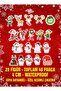 Christmas Christmas Labels 40 Pieces Sticker Waterproof