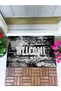 Welcome Doodle Door Mat Decorative Door Mat Outdoor Door Mat Home Door Mat