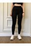 Women's Black Steel Knitted Tights