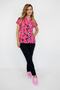 Pink Panda Pattern Surgical Doctor Nurse Hospital Cook Lycra Jersey Bottom Top Suit