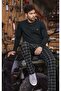Men's Cotton Jacquard Long Sleeve Six Plaid Pajamas Set 3948 - 2