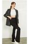 Women's Black Spanish Leg Steel Knitted Gathering Tights 1008w1014 - 3