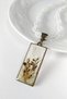 Special Design Handmade Real Floral Epoxy Necklace Natural For Brides