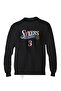 سويت شيرت أسود من Sixers Allen Iverson