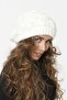 4 Basket Knitted Lined Knitwear Beret - Bone - 2
