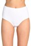 Women's White Cotton Ribbed Bato Panties