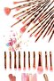 Golden Diamond Unicorn Golden Makeup Brush Set 20 Pieces - 2