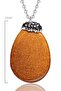 Certified Zircon Natural Brown Jasper Star Stone Necklace - 2