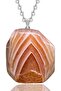 Certified Veined Natural Agate Stone Necklace