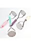 Stainless Metal Potato Masher Puree Maker with Colorful Silicone Handle - 2