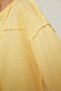 Oversize Yellow Knitted Sweatshirt - Ribbed Detailed TCTSS22TW0002 - 4