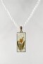 Special Design Handmade Real Floral Epoxy Necklace Natural For Brides - 2