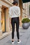 Women's Black High Waist Shiny Tights - 4