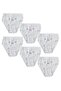 Girl's 12 Pack White Thin Waist Bato Panties Mrt0821b12 - 2