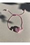 Handmade Murano Glass Bracelet Pink Heart - 4