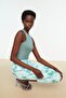 Flexible Mint Halter Neck Body - Fitted Body with Snap Bottom Twoss20Bd0044 - 7