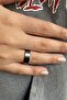 Gray Rainbow Thick 316L Steel Women Men Ring Wedding Band