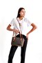 Women's Monogram Printed Handbag 2066 Brown Tan - 3
