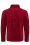 Men's Full Zippered 3 Pocket Claret Red Fleece - 3