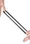 Women's 20-Piece Black Ultra Flexible Wrist Rubber Buckle - 2