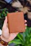 Denver Genuine Leather Coin Holder Tan Card Holder Wallet - 2