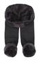 Winter Warm Thermal Plush Tights Underwear Black Slippers - 2