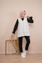 Women's Dotted Tweed Sweater Black - 3