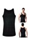 Men's Black Body Shaper Chest Enhancer Waist Abdominal Gathering Corset Athlete - 3