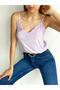 Women's Lilac Lace Undershirt - 3