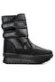 Women's Daily Snow Boots with Fur Inside, Black 0808 - 2