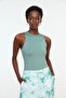 Flexible Mint Halter Neck Body - Fitted Body with Snap Bottom Twoss20Bd0044 - 4