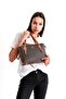 Women's Monogram Printed Handbag 2066 Brown Tan - 4